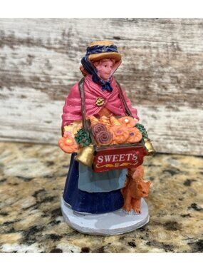 Lemax Lady Selling Sweets Figurine 2 3/4” Tall